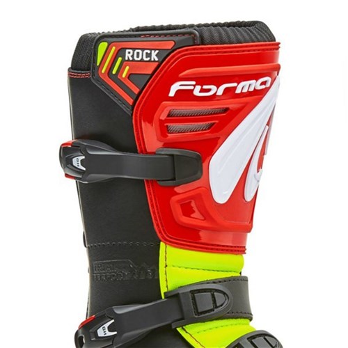 FORMA ROCK YOUTH BOOT BLACK / RED / NEON FLO YELLOW