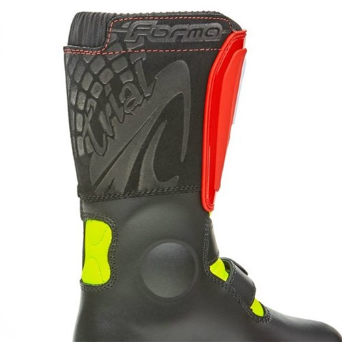 FORMA ROCK YOUTH BOOT BLACK / RED / NEON FLO YELLOW