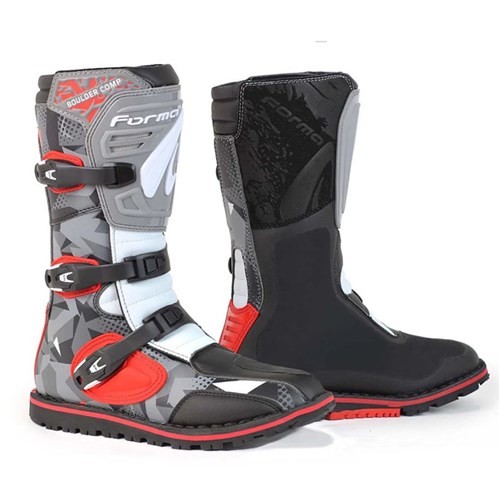 FORMA BOULDER COMP BOOT CAMO / RED / WHITE / GREY