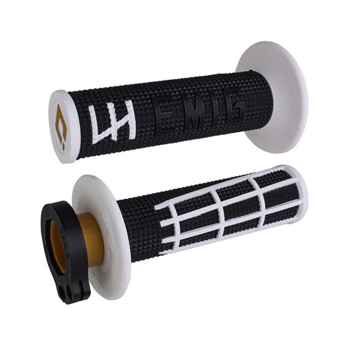 ODI MX V2 EMIG 2.0 LOCK ON GRIP BLACK/WHITE 2T / 4T