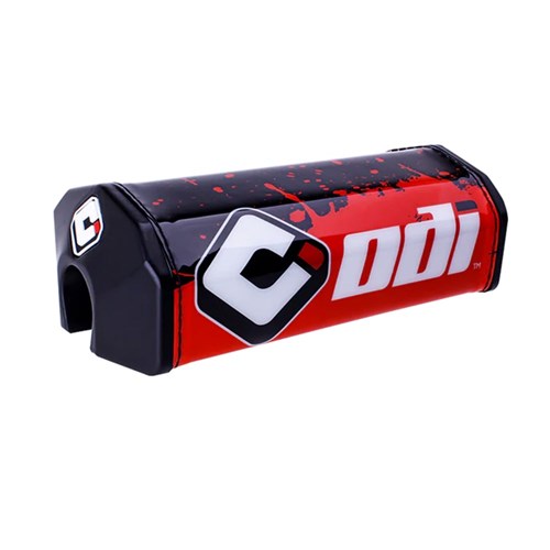 ODI MX HANDLEBAR BAR PAD OVERSIZED 195MM SPLATTER RED/BLACK