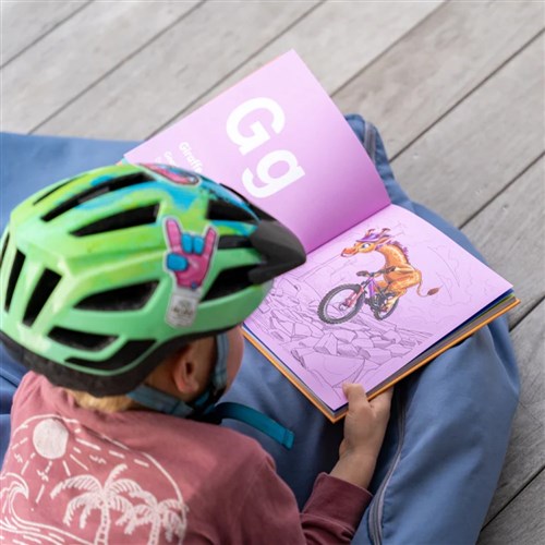 KIDS RIDE SHOTGUN SHRED TILL BED KIDS BOOK THE MTB ANIMAL ALPHABET