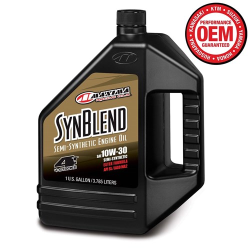 MAXIMA SYN BLEND SEMI SYNTHETIC 4T 10W30 ESTER 3.8L / 128OZ (BOX QTY 4)