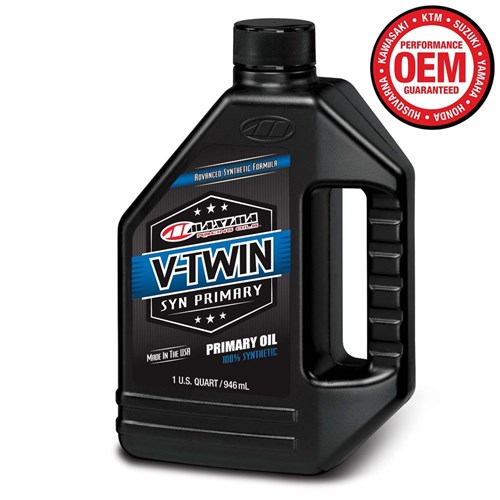 MAXIMA V-TWIN PRIMARY OIL SYNTHETIC 1L / 34OZ (BOX QTY 12)