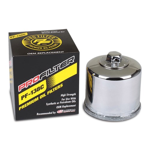 PROFILTER OIL FILTER CHROME APRILIA RSV / SUZ DL / GXS / GSXR / LTF / LTA / SV