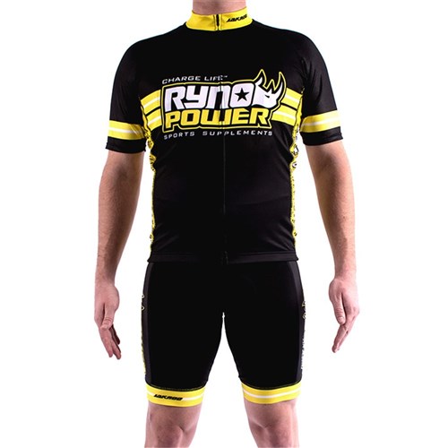 RYNO POWER CYCLE LYCRA SUIT BLACK LOGO