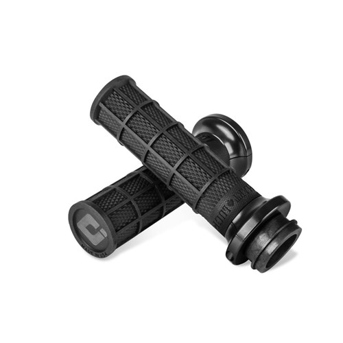 ODI ROAD V-TWIN FULL WAFFLE LOCK ON GRIP HART LUCK BLK/BLK 84+ CABLE