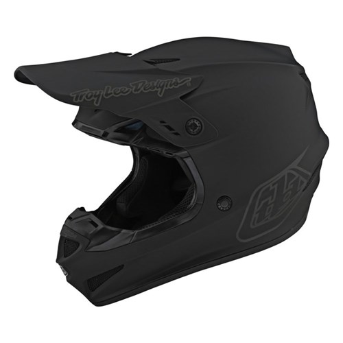 TLD SE4 GP HELMET MONO BLACK **  PAINT BLEMISH ** SML