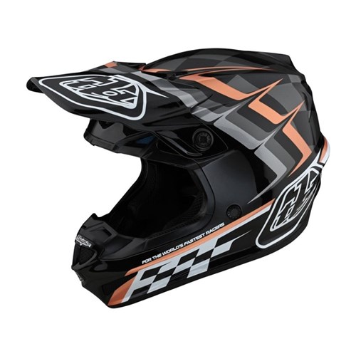 TLD SE4 POLY MIPS HELMET WARPED BLACK / COPPER **  PAINT BLEMISH ** MED