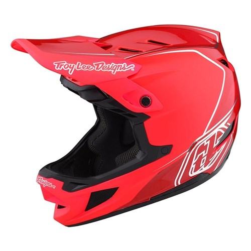 TLD D4 AS COMPOSITE HELMET SHADOW GLO RED **  PAINT BLEMISH ** XLG / 2XL