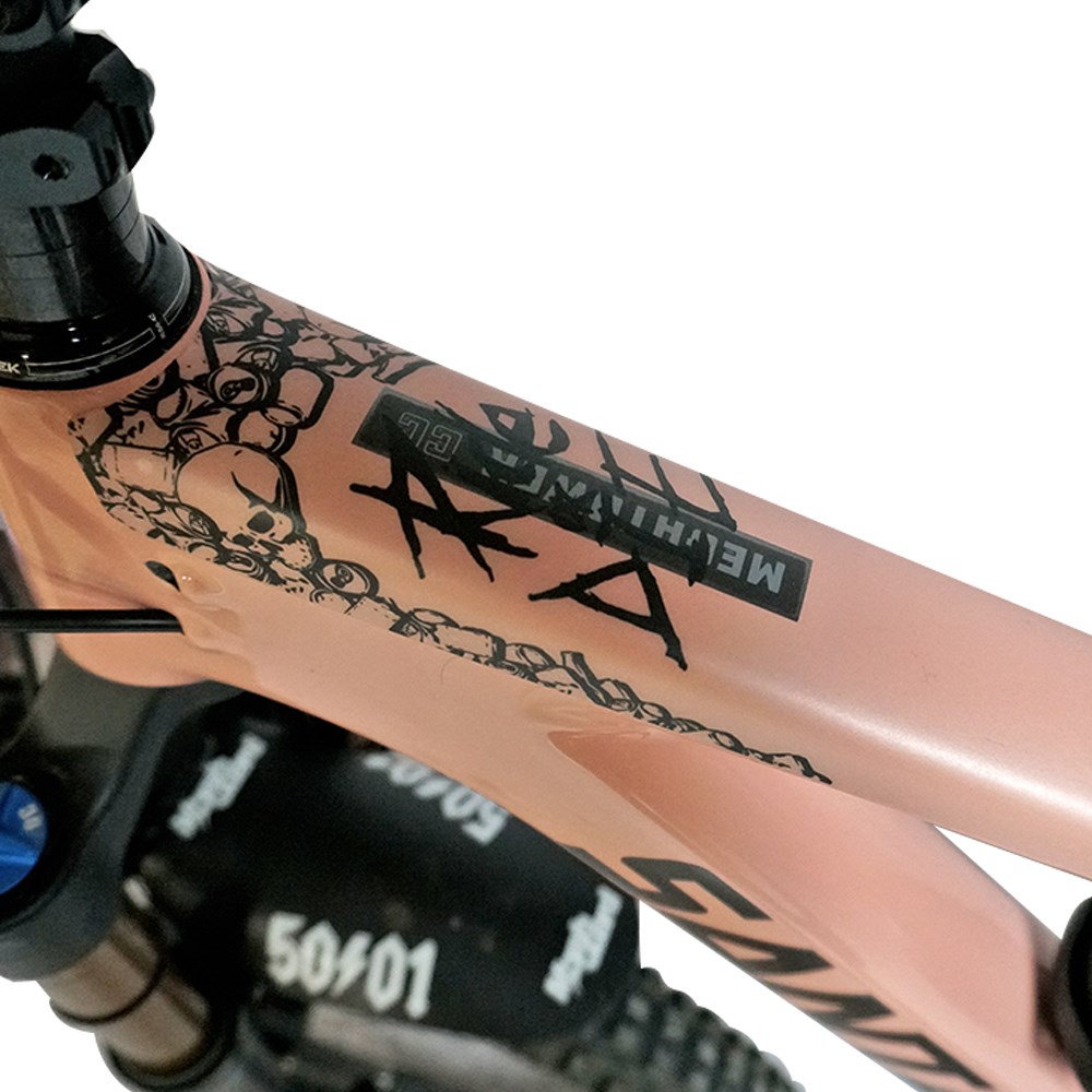 Ride Or Die Black Bike Frame Protection Kit - Full Coverage For Top Tube, Down Tube & Stays